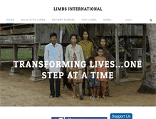 Tablet Screenshot of limbsinternational.org